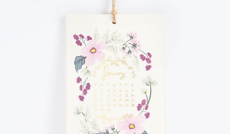 Beautiful Simple 2017 Wall Calendars
