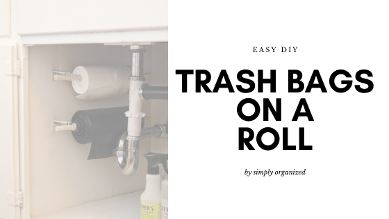 Under Sink Costco Trash Bag or Paper Towel Holder 