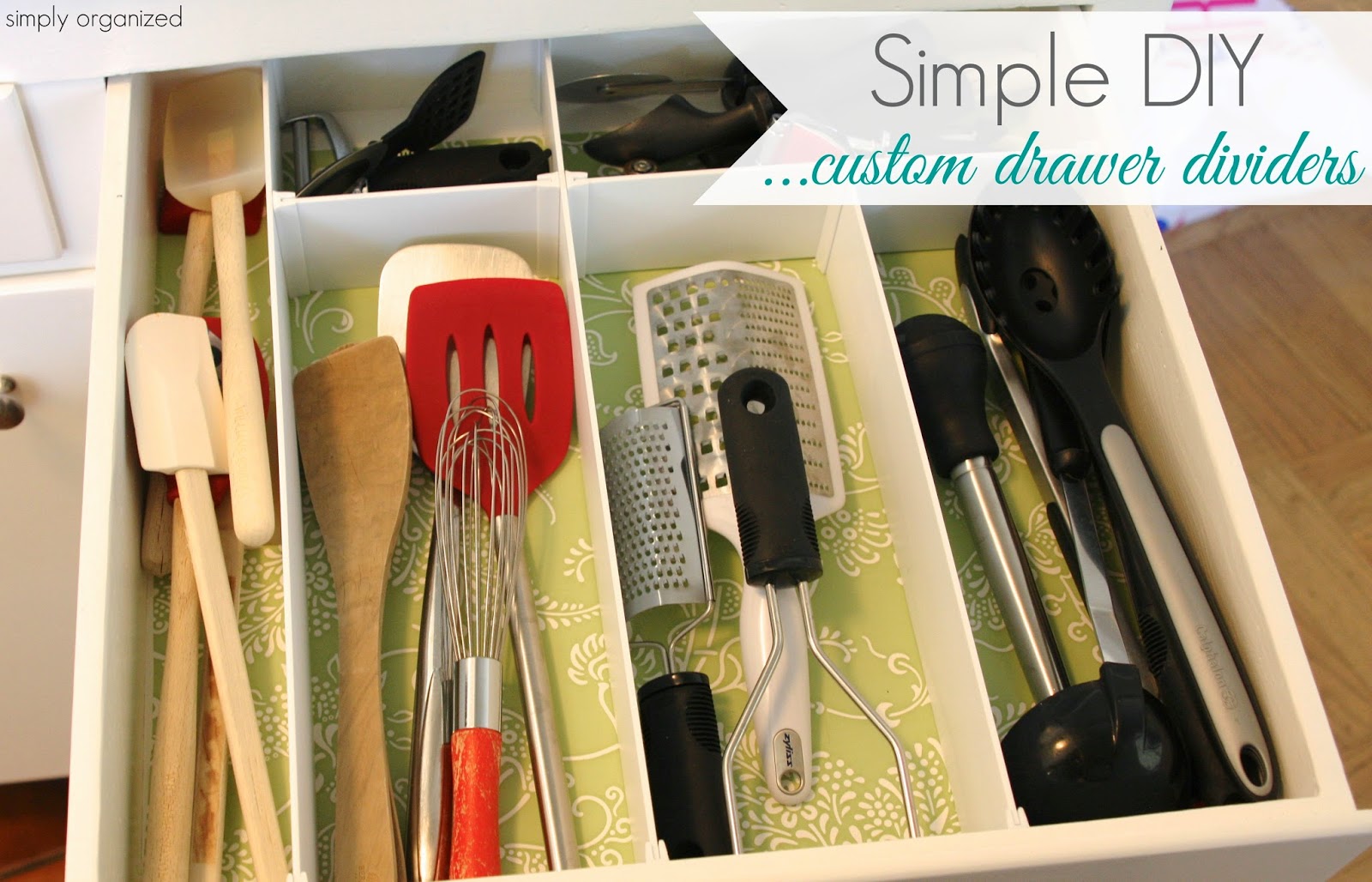 DIY: Custom Drawer Dividers - Simply Organized