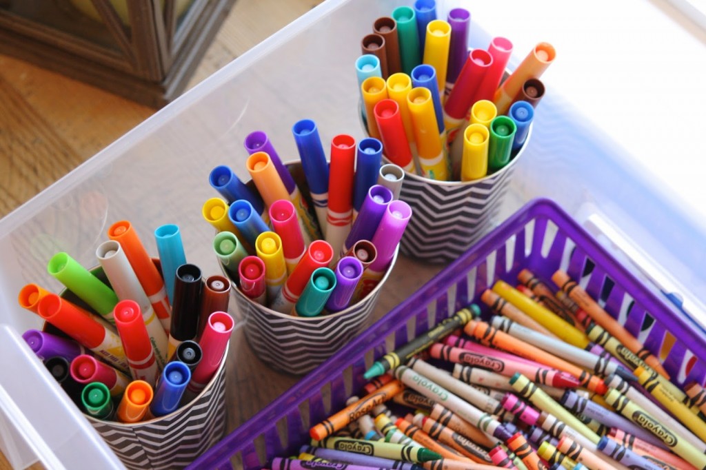 Organized Kids Art Supplies with Astrobrights Papers + A Giveaway ...