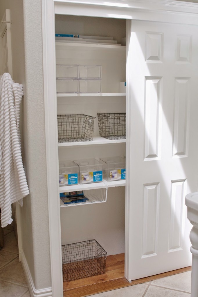 Bathroom Closet Organization • Neat House. Sweet Home®