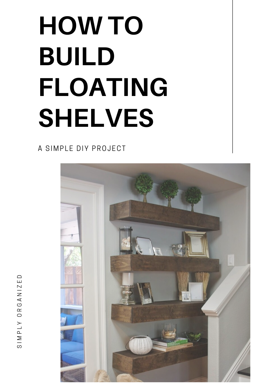DIY Floating Shelves - An Easy Tutorial - arinsolangeathome