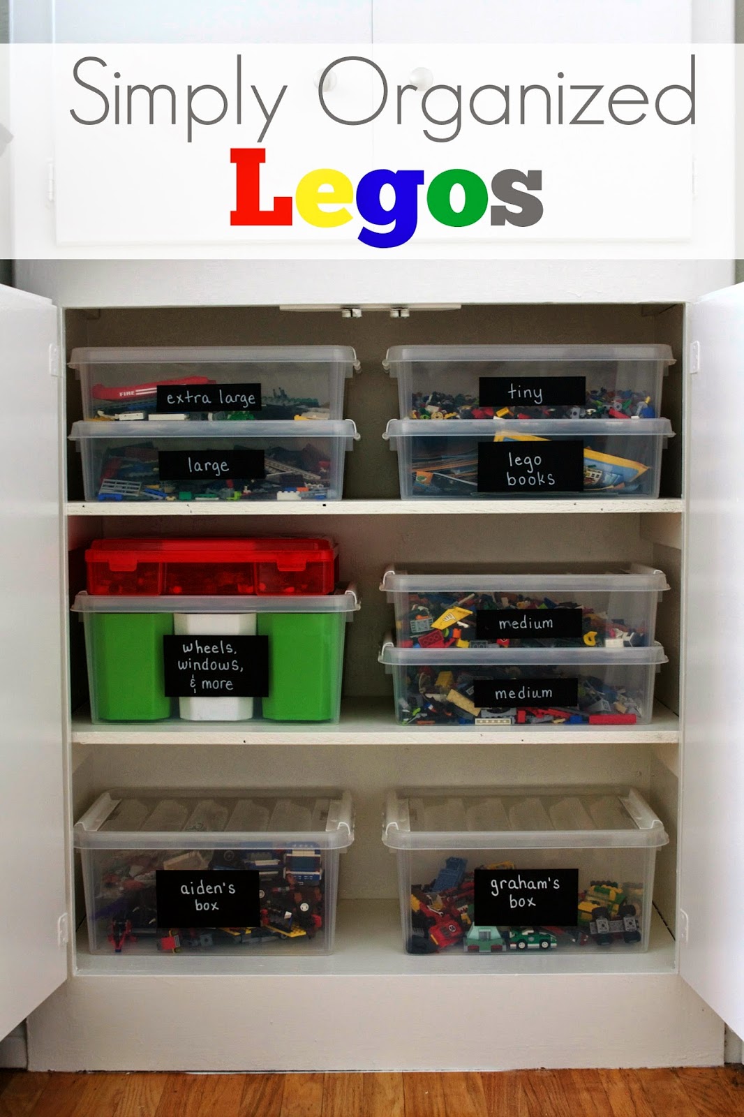 How to Organize LEGOs