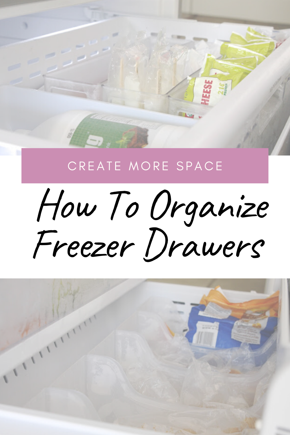 Organizing a bottom drawer freezer, Blog