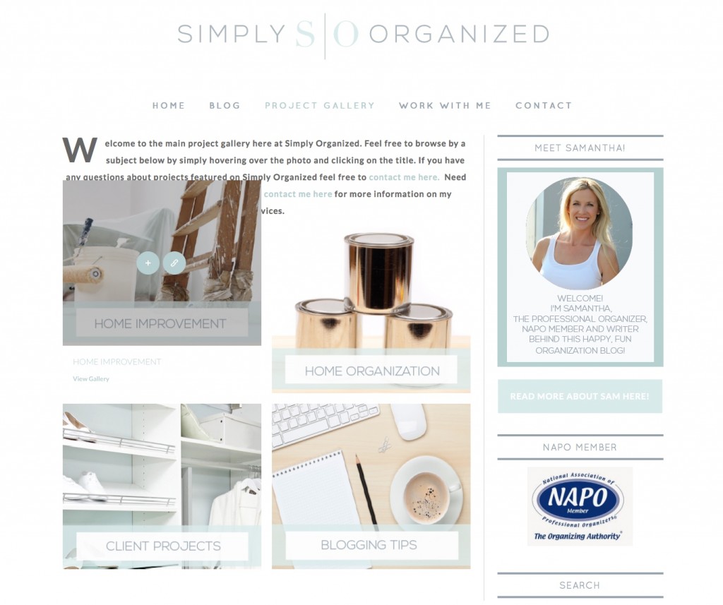 new simply organized website