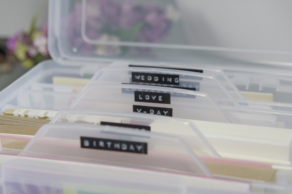 Organized Greeting Cards by Simply Organized