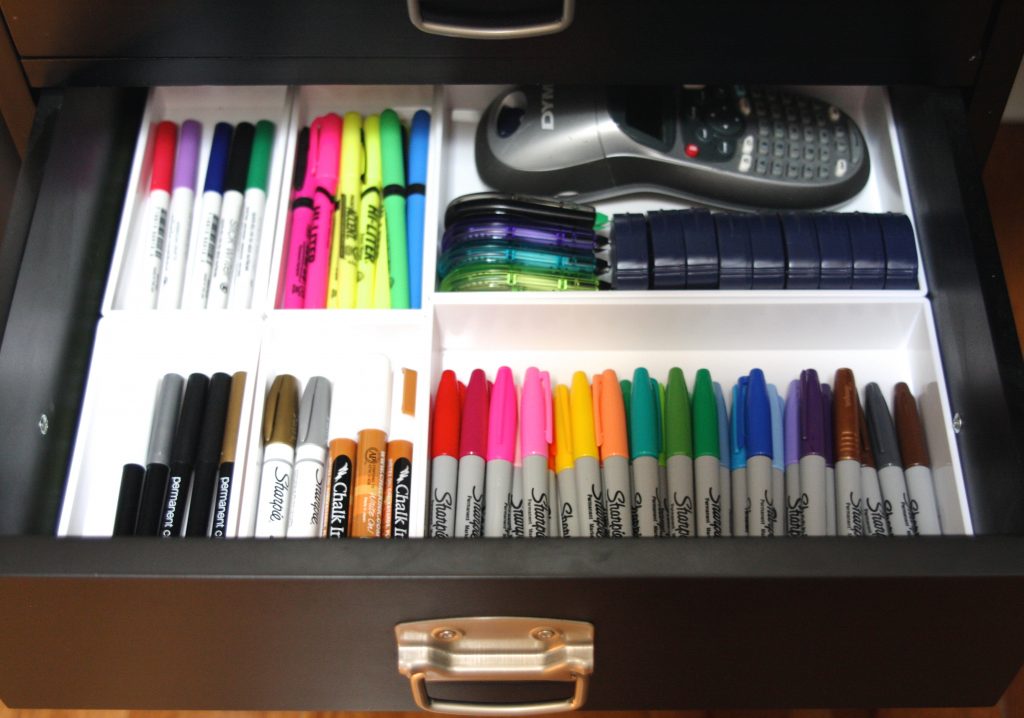 Organized Office Drawers with Poppin on Simply Organized