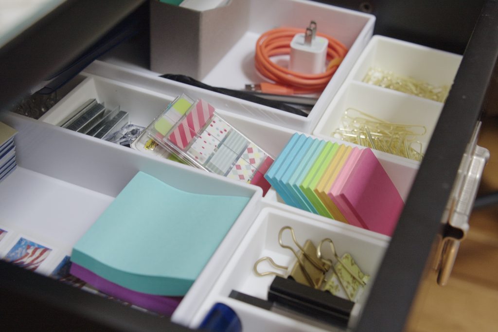 Organized Office Drawers with Poppin on Simply Organized