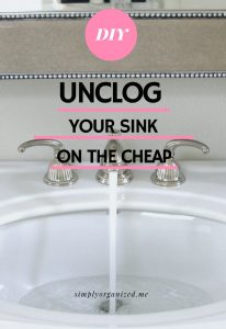 Unclog Your Sink Diy 206x300 