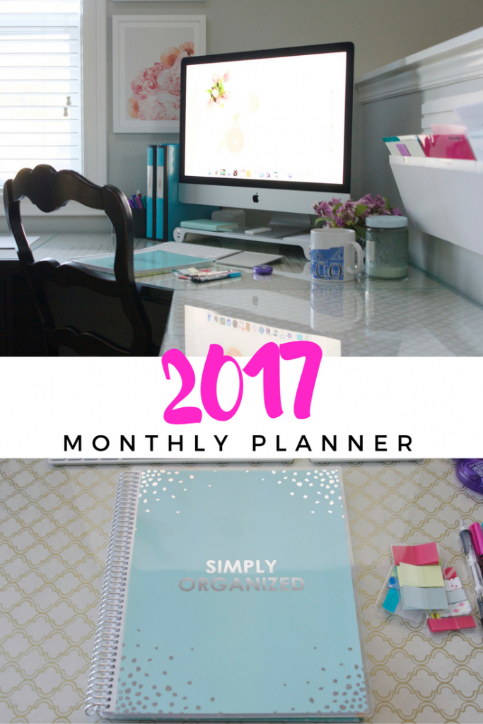 Simply Organized Monthly Planner