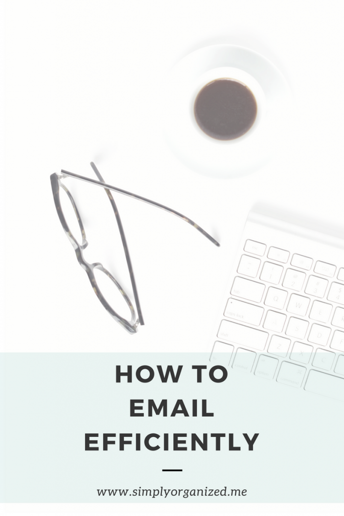 how to e-mail efficiently