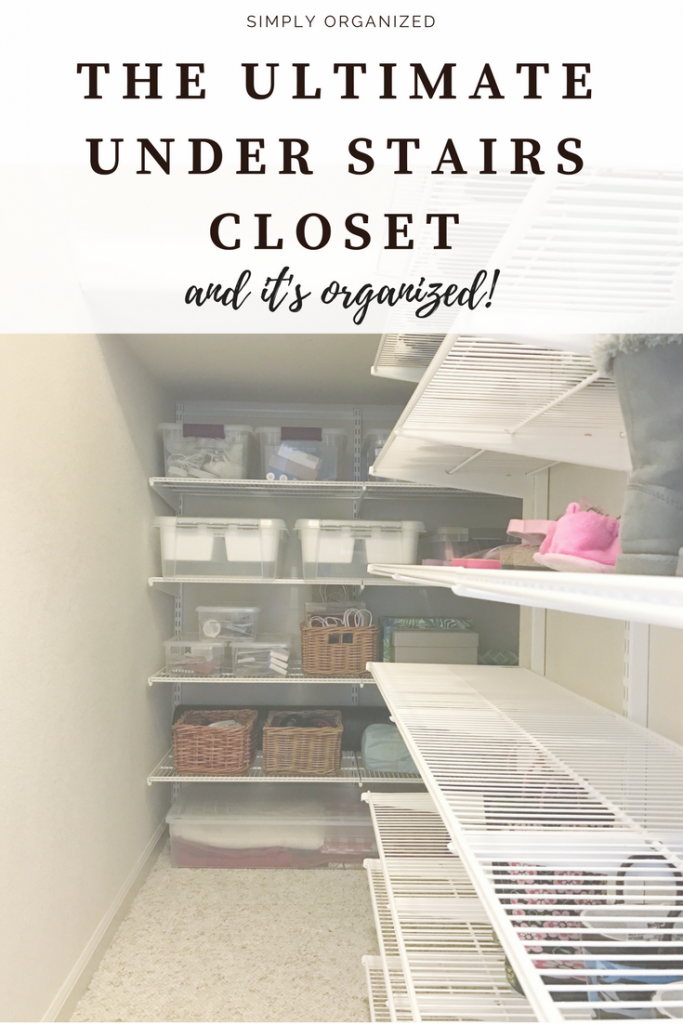 The Ultimate (and organized!) Under Stairs Closet by Simply Organized