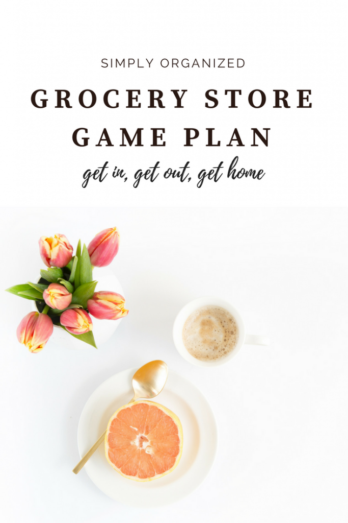 Organized Grocery Store Game Plan by Simply Organized