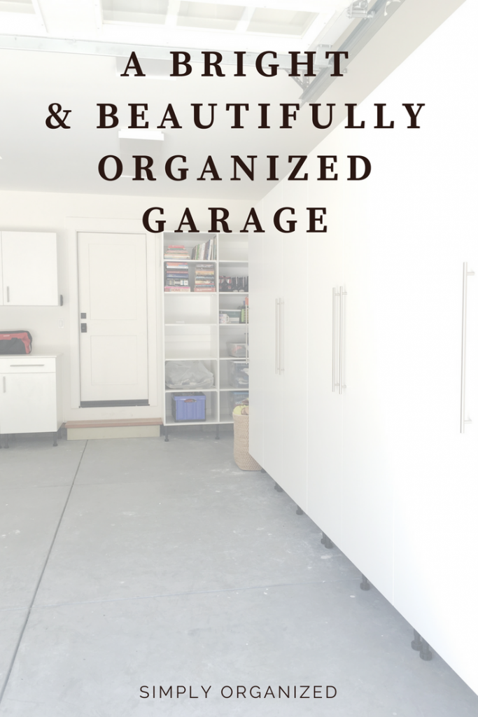 A Bright & Beautiful Garage by Simply Organized