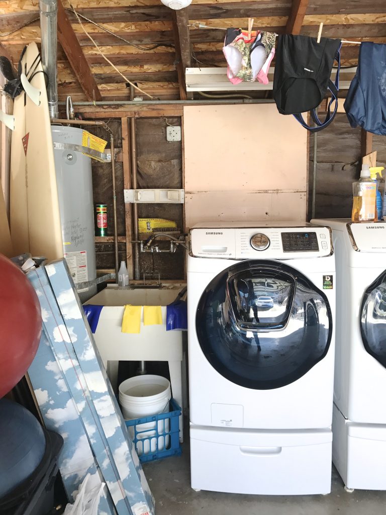 A Simply Beautiful DIY Garage Laundry Space by Simply Organized