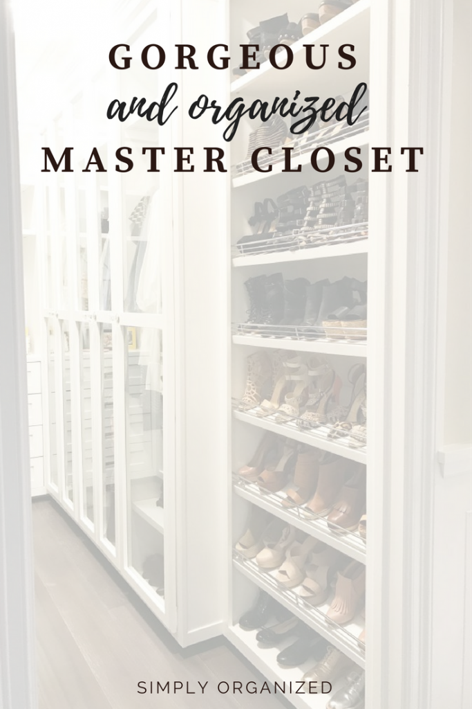A Gorgeous Organized Walk In Closet by Simply Organized