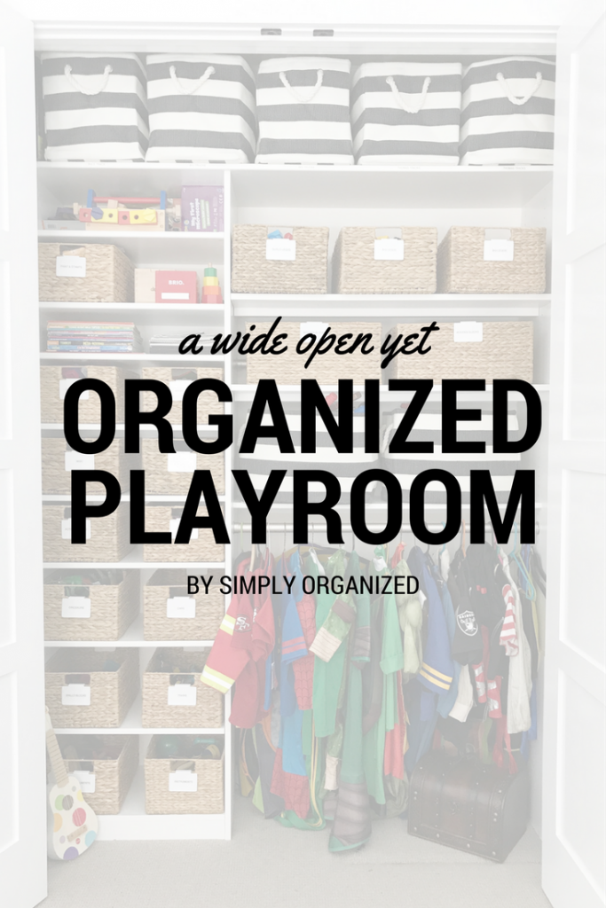 A Gorgeous Organized Playroom by Simply Organized