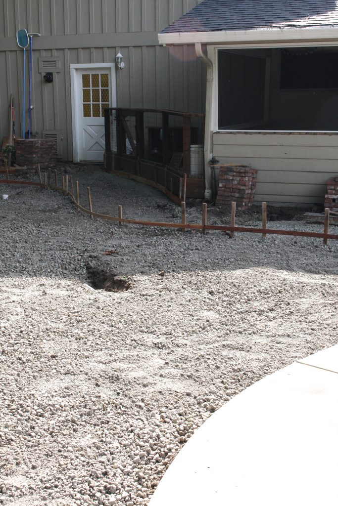 Empty Dirt Turned Into An Outdoor Patio
