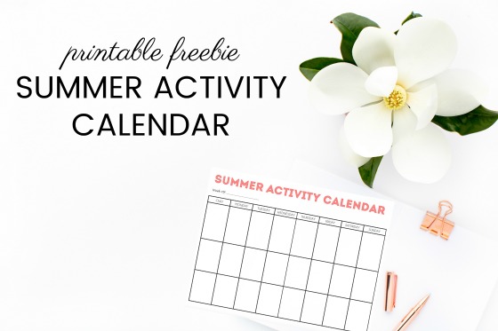 Summer Activity Calendar Blog Title Image