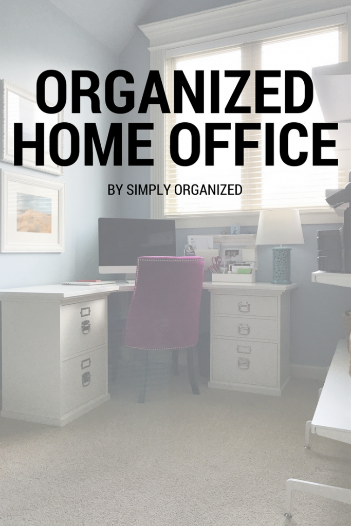 Organized Home Office by a Professional Organizer