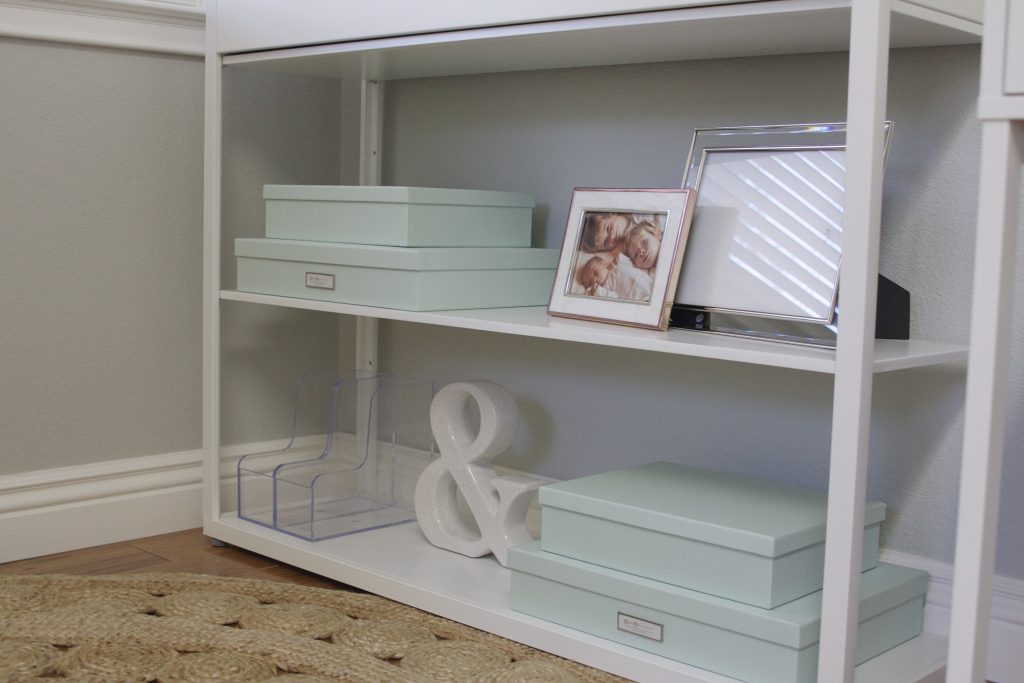 office shelving and decor on simply organized