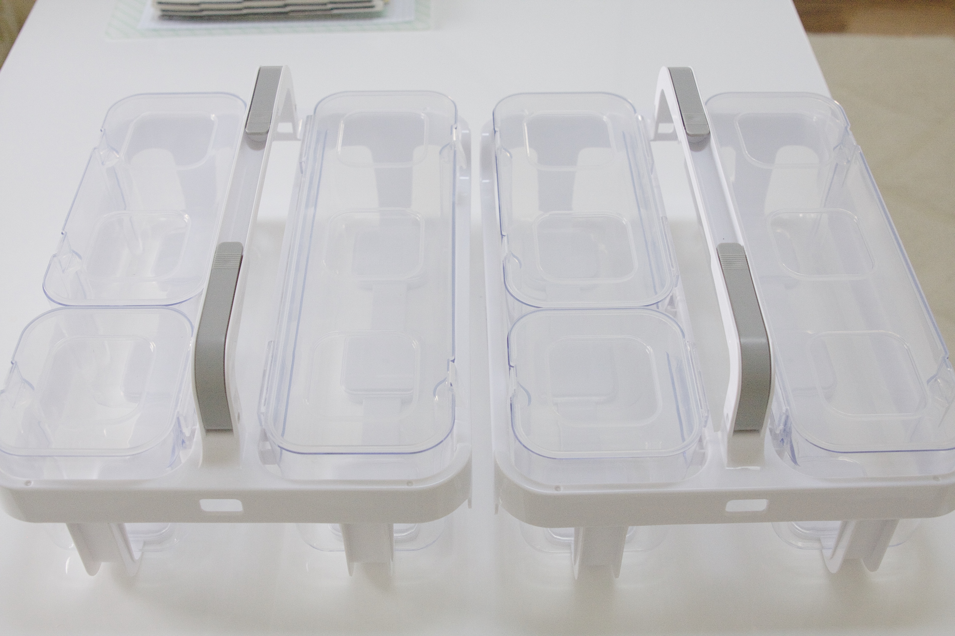 Deflecto Stackable Caddy Organizer Containers Medium Clear