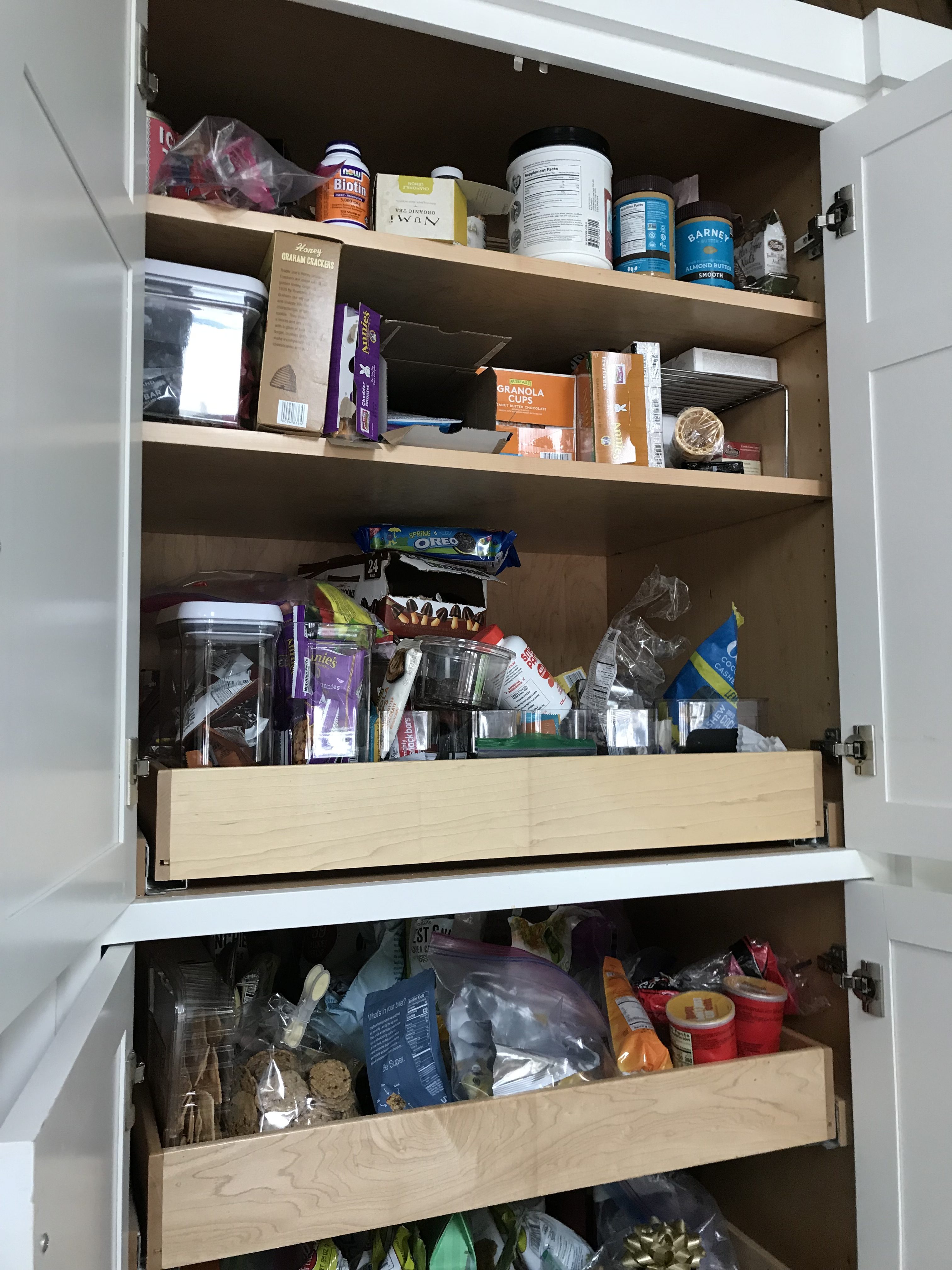 Walk-In Kitchen Pantry, Pull-Out Shelves