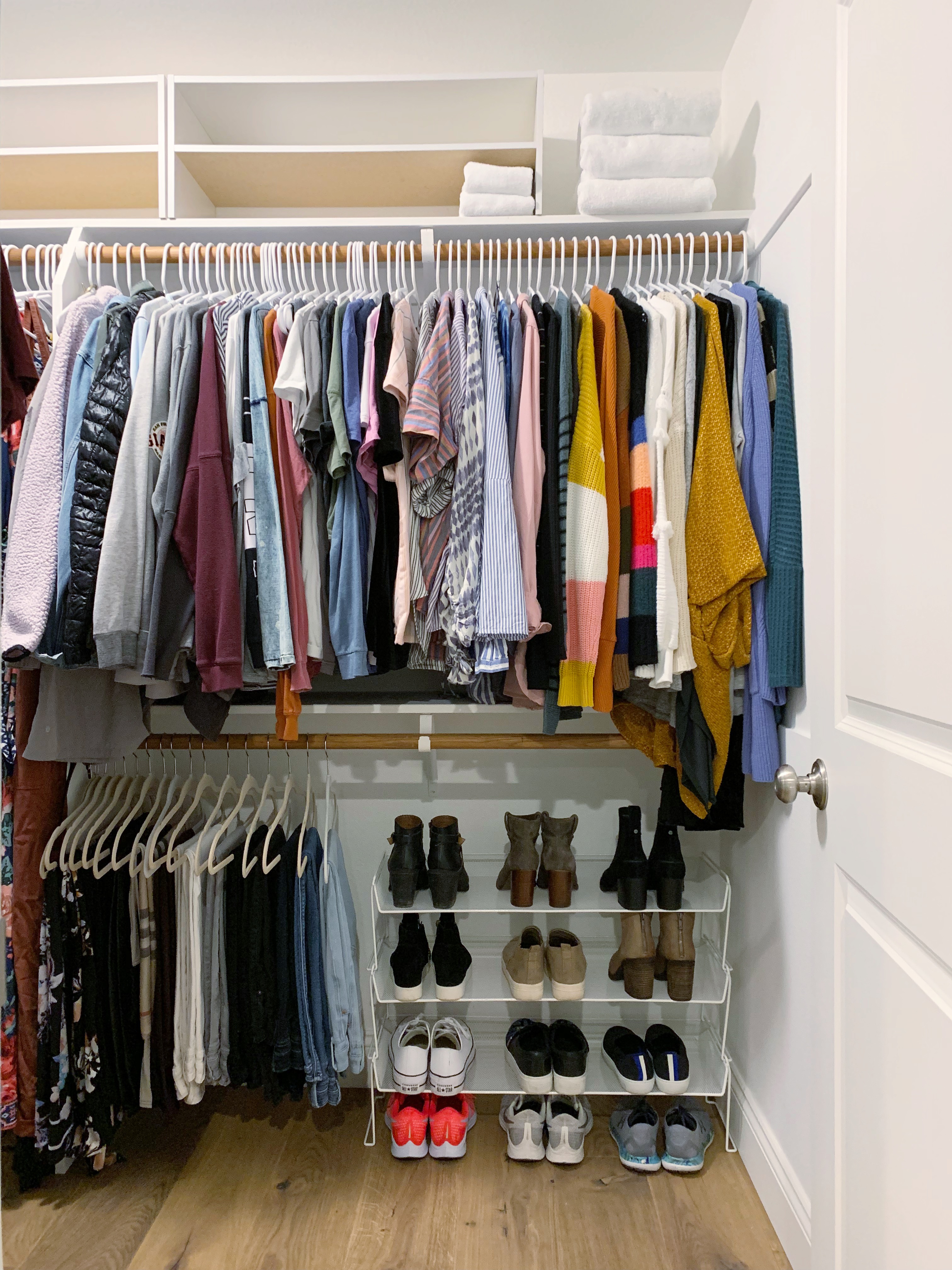 7 small closet storage ideas that live in our heads rent-free