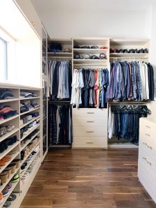 Simply Done: Beautiful Birch & Gold Master Closet - Simply Organized