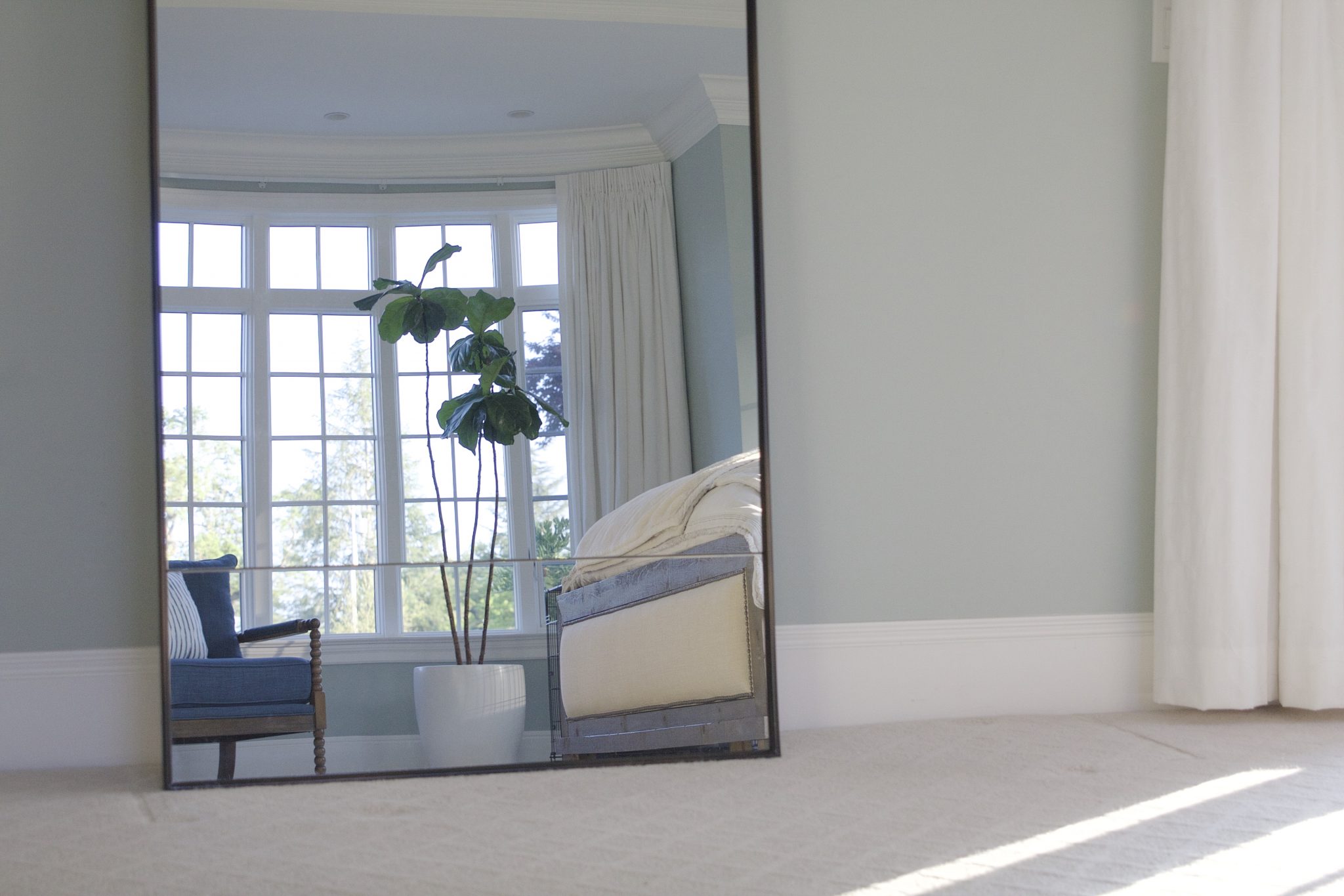At Home: Master Bedroom Floor Mirror - Simply Organized