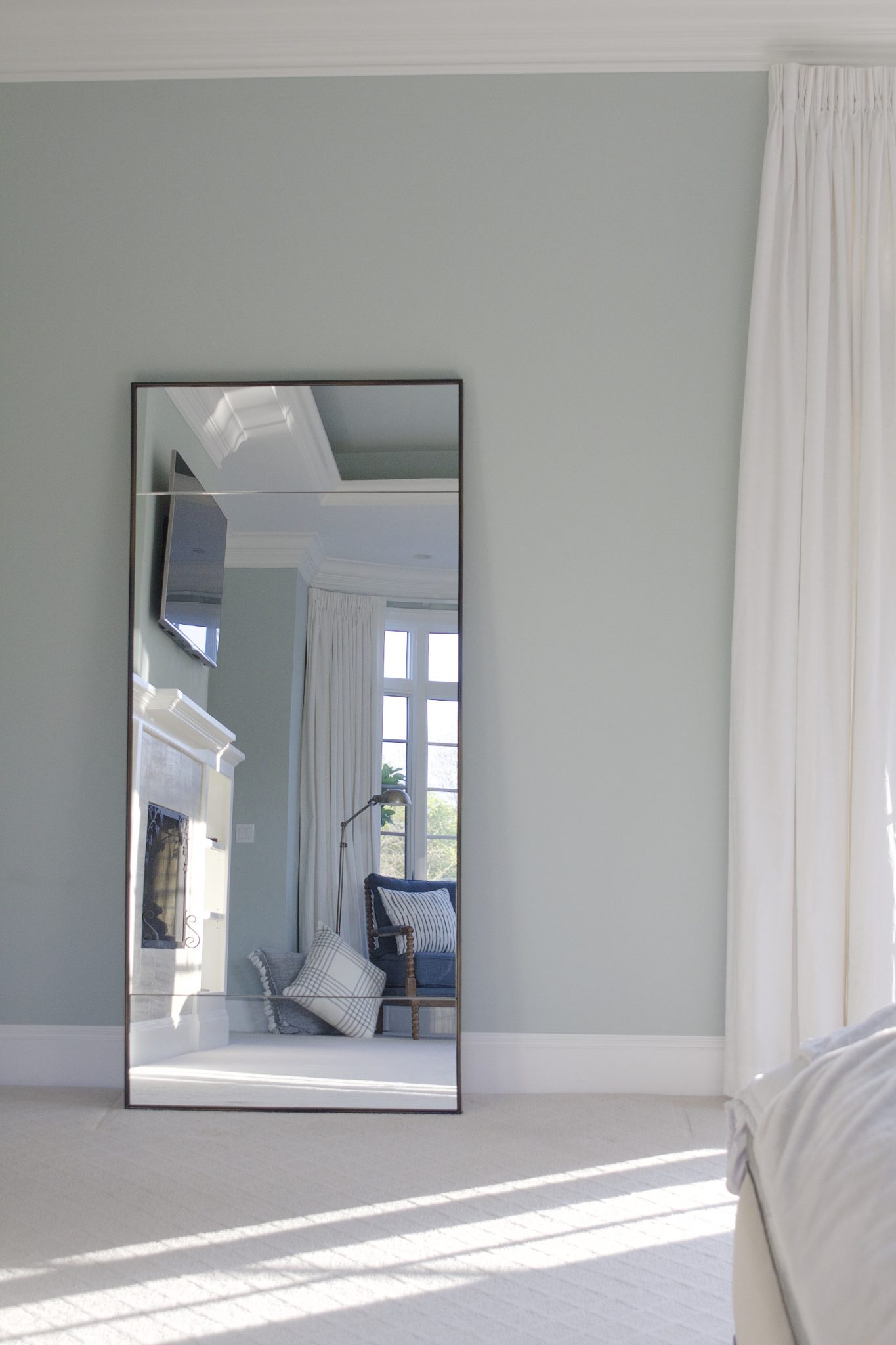 At Home: Master Bedroom Floor Mirror - Simply Organized