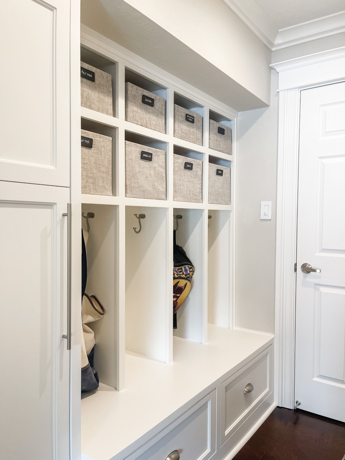 Simply Done Mudroom Bins + Labels Simply Organized